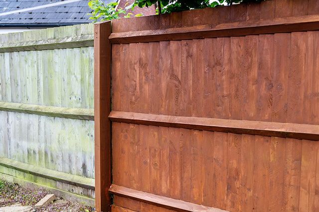 Staining Pressure Treated Wood Fence